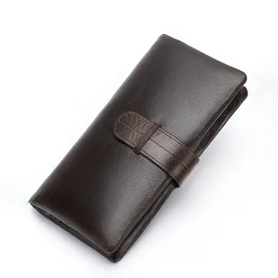 GENUINE LEATHER BIFOLD LONG WALLET MR6018C